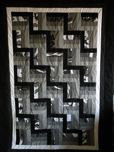 Rail Fence Memory Quilt